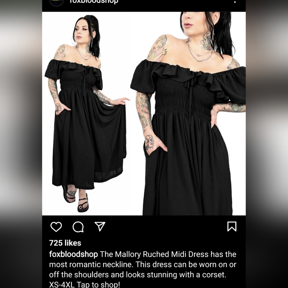 Foxblood Mallory Ruched Dress